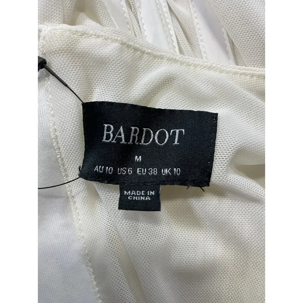 Bardot 'Ramona' White Corset Mesh Dress Size 6 - Picture 4 of 5